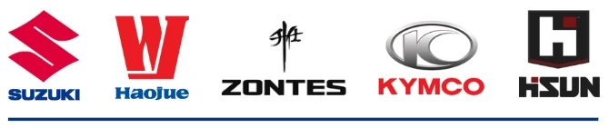 Suzuki, Haojue, Zontes, Kymco e Hisun